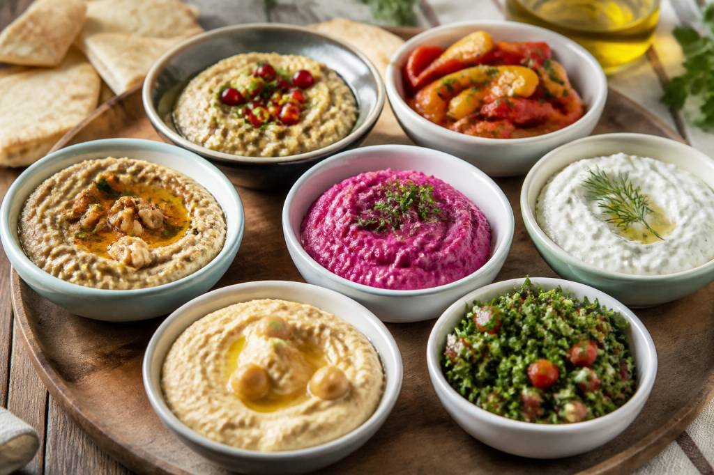 Cuisine du Levant : 7 mezzés végétariens faciles à préparer pour un apéritif convivial Cuisine du Levant : 7 mezzés végétariens faciles à préparer pour un apéritif convivial